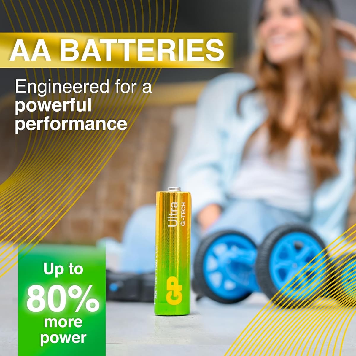 GP Ultra AA Batteries 40 Pack – 1.5V Alkaline Double A Batteries – 10-Year Shelf Life – Reliable Power for Toys, Remotes, Clo — view 4