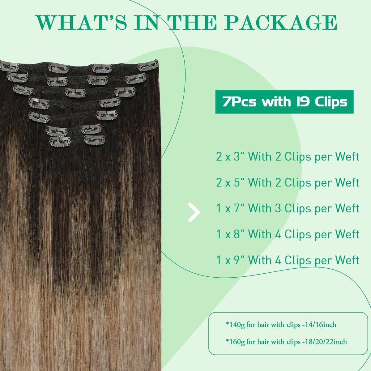 SURNEL Extensiones Clip Pelo Natural 100g 35cm 6 Piezas Castaño Chocolate Extensiones De Clip De Humano Real Extensiones Pelo Natural Remy (C#4-35cm) — view 72