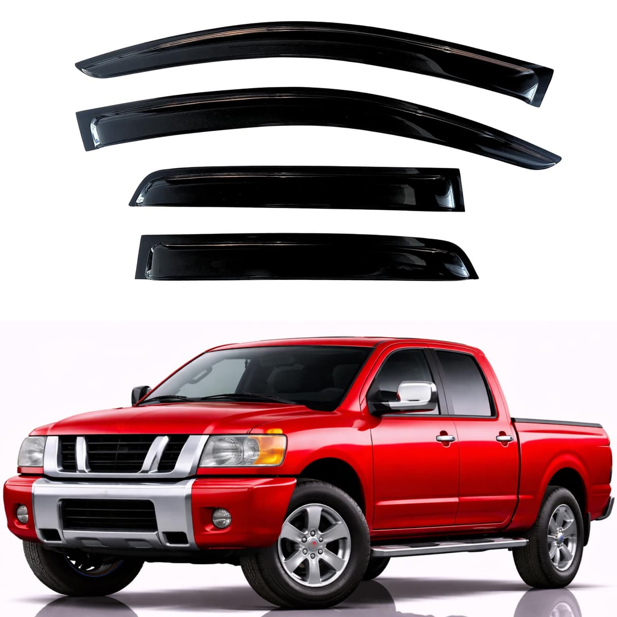 KPY Rain Guards Fit for 2006-2013 Lexus IS250 IS350, Out-Channel Window Visors Vent Wind Deflectors 4PC, Car Accessories for 06-13 Lexus is Series — view 111