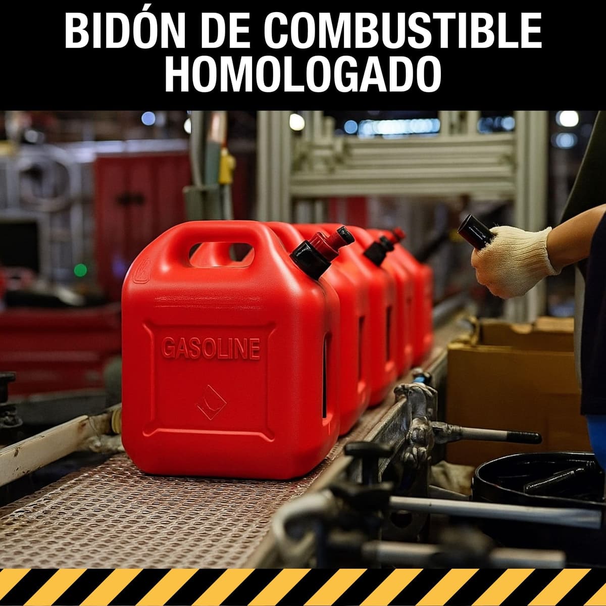 20L Petrol Canister – With Flexible Spout Funnel to Prevent Spills – With Level Visor for Easy Visibility – With Official Approval – Made of Durable and Resistant HDPE Plastic — view 5