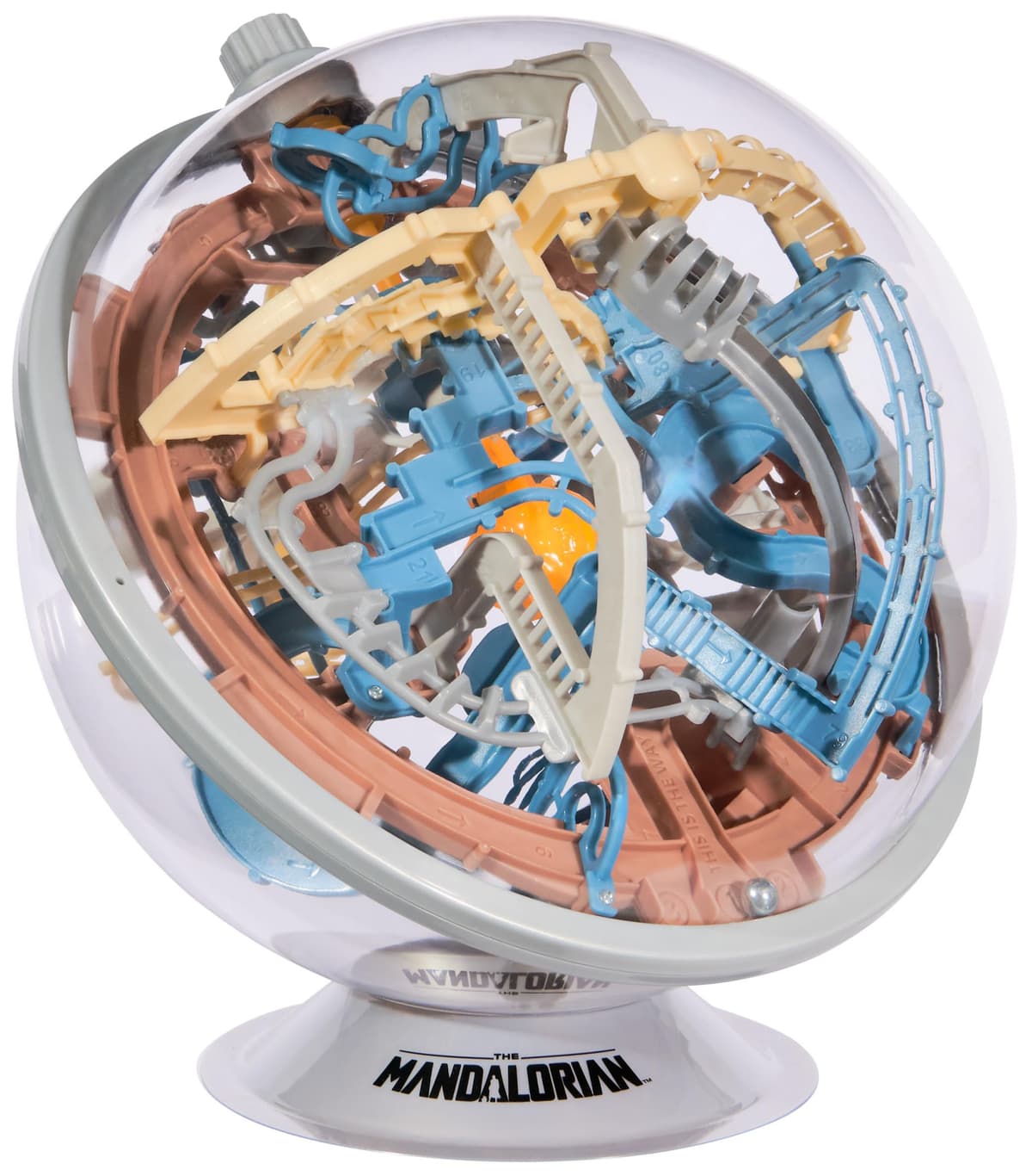 PERPLEXUS Star Wars - The Mandalorian - Laberinto de Bolas 3D con 80 obstáculos galácticos del Universo Star Wars con botón Giratorio Interactivo, a Partir de 8 años — view 2
