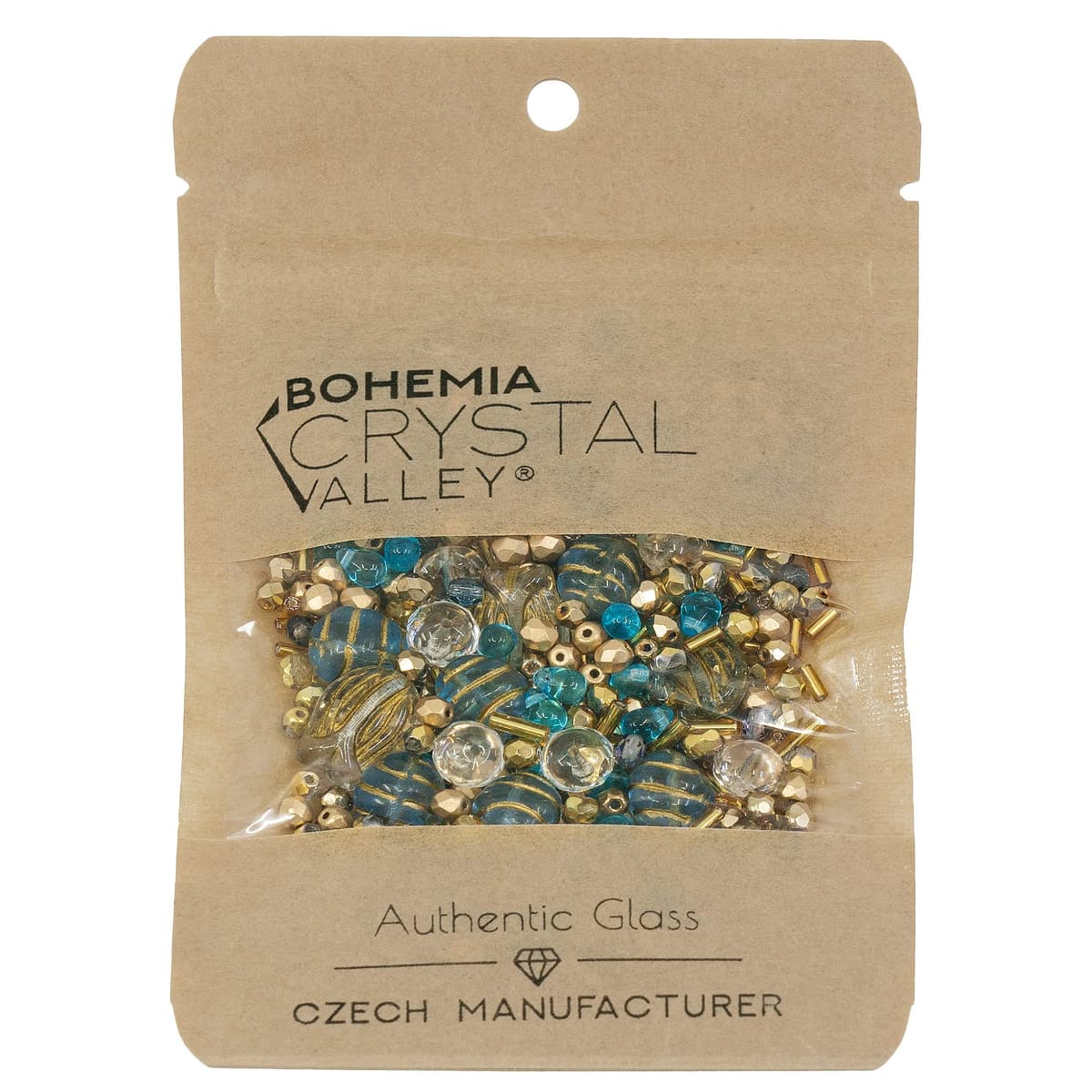 60 g Mix of Unique Czech Bohemia Glass Pressed Beads, Rocailles, Aztec Pale Gold Crystal, Matte and Glossy, Hand Made BCV — view 5