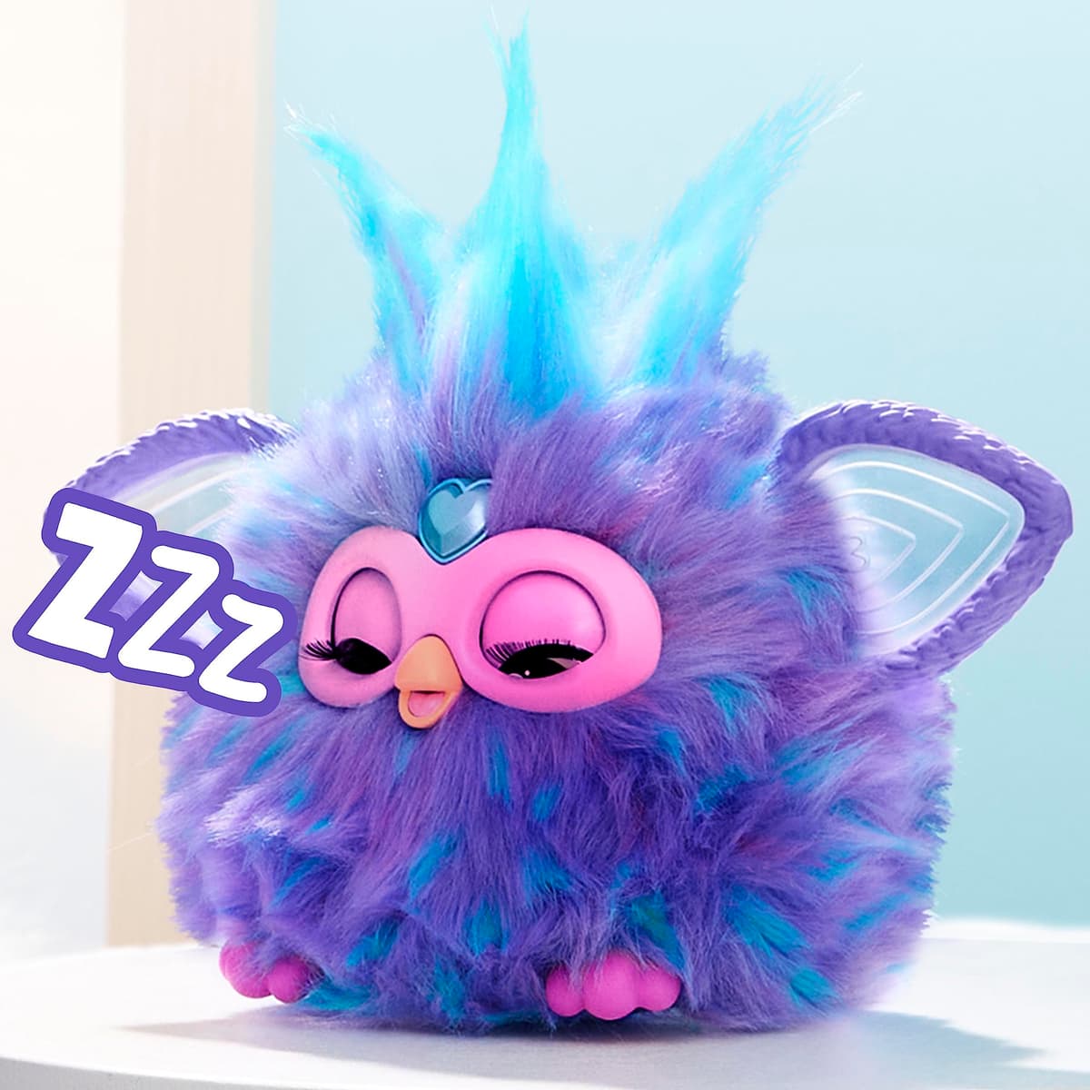 Furby Electronic Plush Toy with Sounds for Kids, Plush Toys, Interactive Talking Furby Collectible, 15 cm/6 inch, Soft to the Touch, Purple — view 5