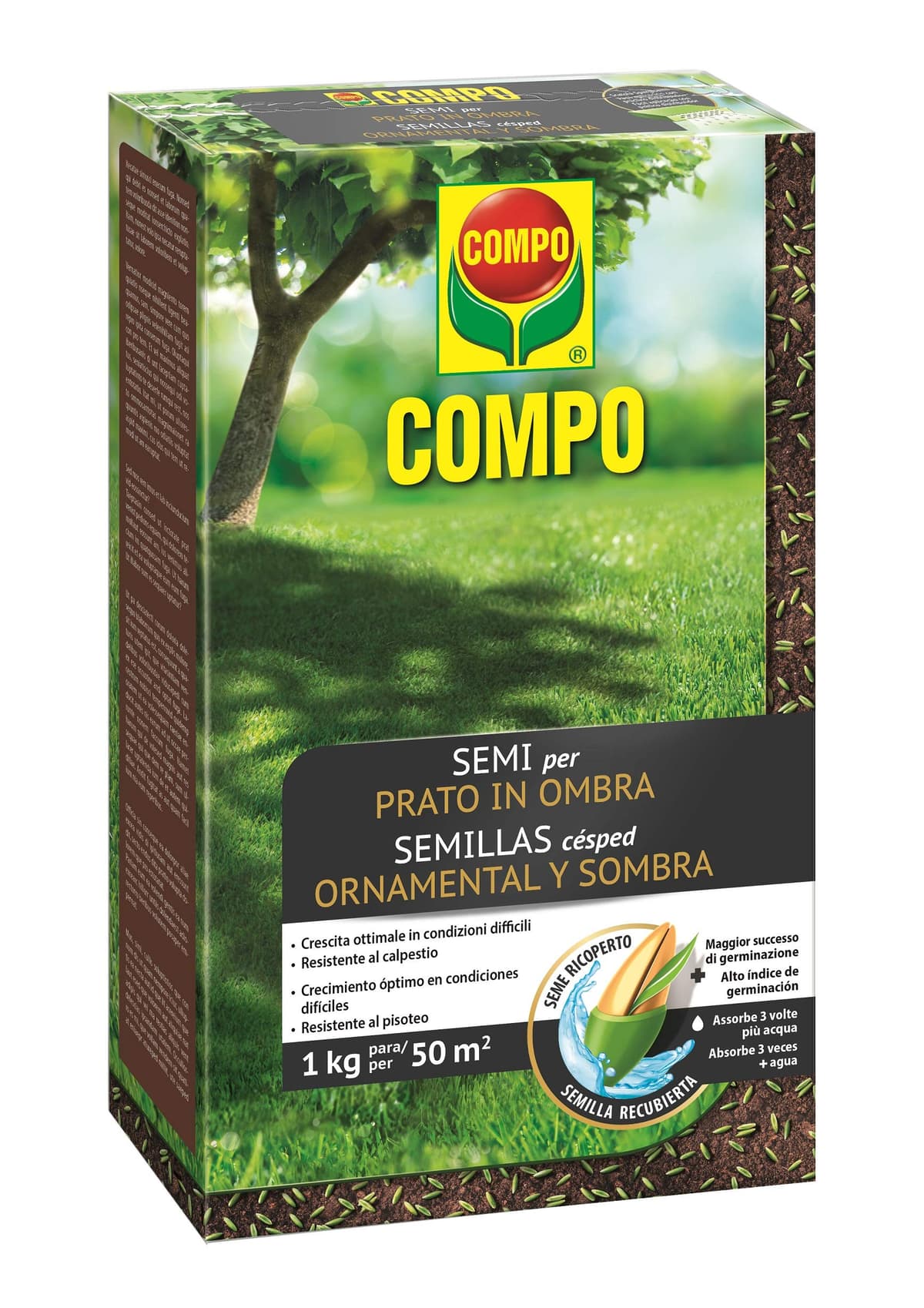 COMPO Semillas de césped repoblador Express, para 50 m², 1 kg, 2357802011 — view 8