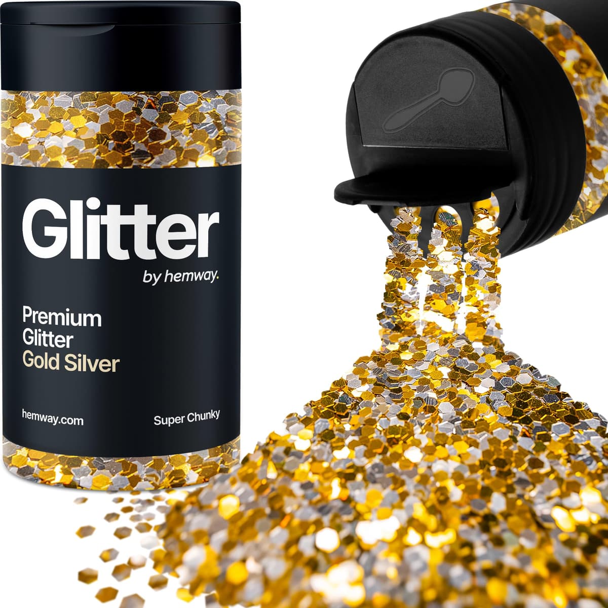Light Rose Gold Glitter Shaker, 130g Ultrafine Glitter, Crafts 1/128" Metallic Flake Light Rose Gold Sequins, Resin & Epoxy Crafts, Decorating, Halloween, Christmas Nail, Face, Hemway — view 18