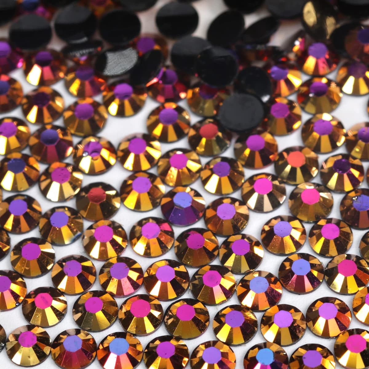 1000pcs 4mm Flat Back Non-Stick Rhinestone Crystal Diamantes Nail Art & Craft Scrapbooking Embellishments 90 Available Colours (4mm, AB Clear #A13) — view 13