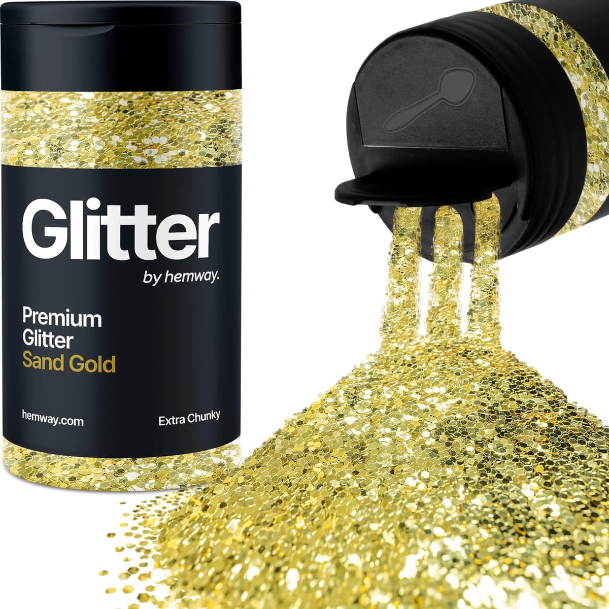 Light Rose Gold Glitter Shaker, 130g Ultrafine Glitter, Crafts 1/128" Metallic Flake Light Rose Gold Sequins, Resin & Epoxy Crafts, Decorating, Halloween, Christmas Nail, Face, Hemway — view 177