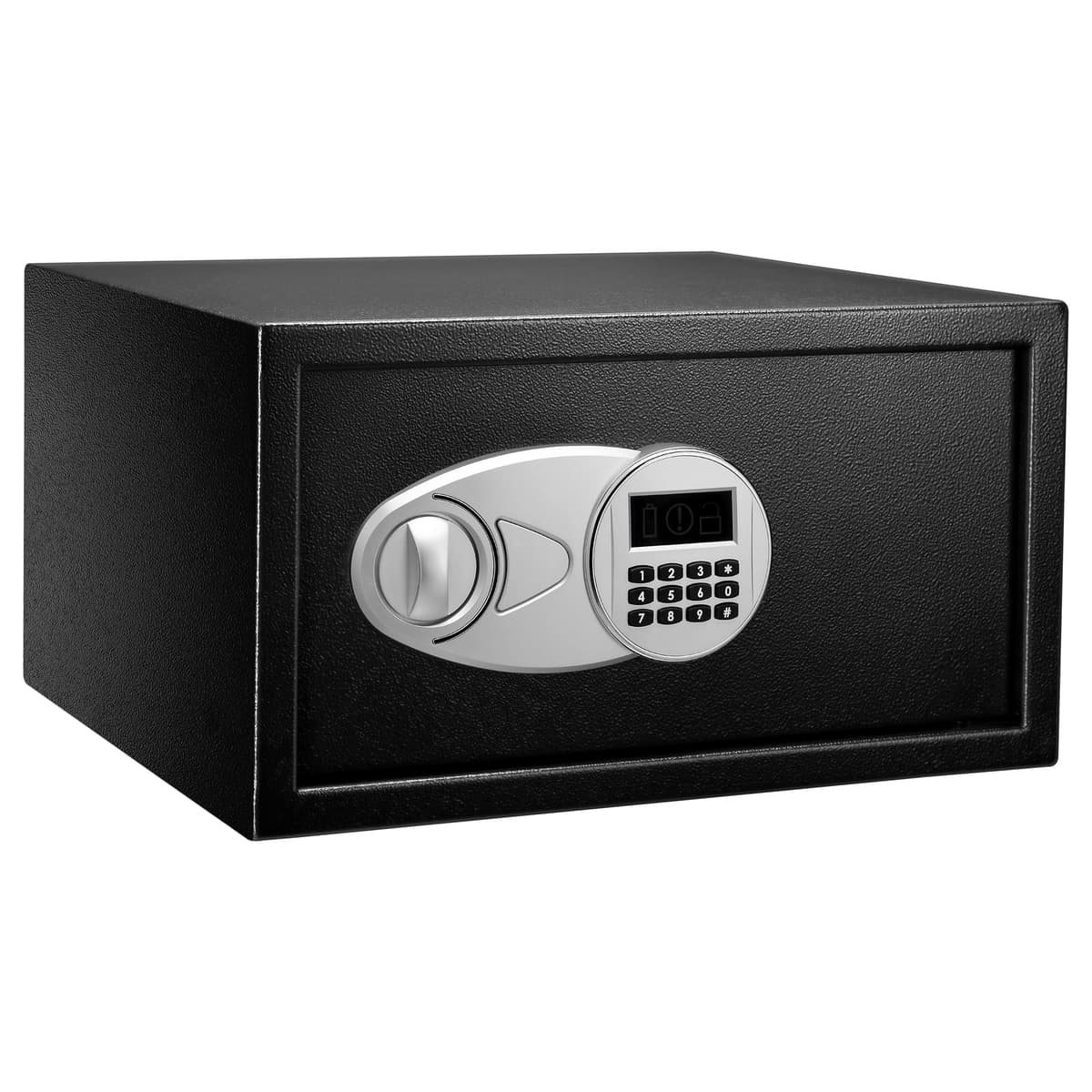 Amazon Basics Caja Fuerte de Seguridad de Acero con Cerradura con Teclado, Protege Dinero, Joyas, Documentos de identificación, 14 l, 35 cm x 25 cm x 25 cm, Color Negro — view 13