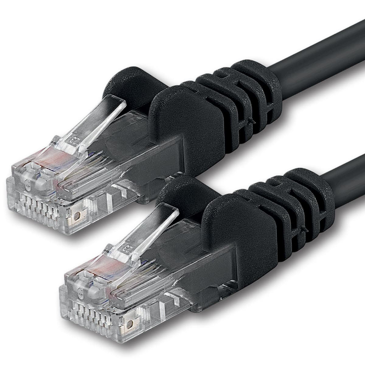 1aTTack.de 0.25m - black - 10 pieces - (PACK) - CAT.6 CAT6 Ethernet LAN network cable 1000 Mbit/s patch cable — view 16