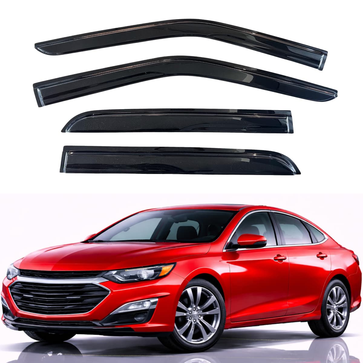 KPY Rain Guards Fit for 2006-2013 Lexus IS250 IS350, Out-Channel Window Visors Vent Wind Deflectors 4PC, Car Accessories for 06-13 Lexus is Series — view 68