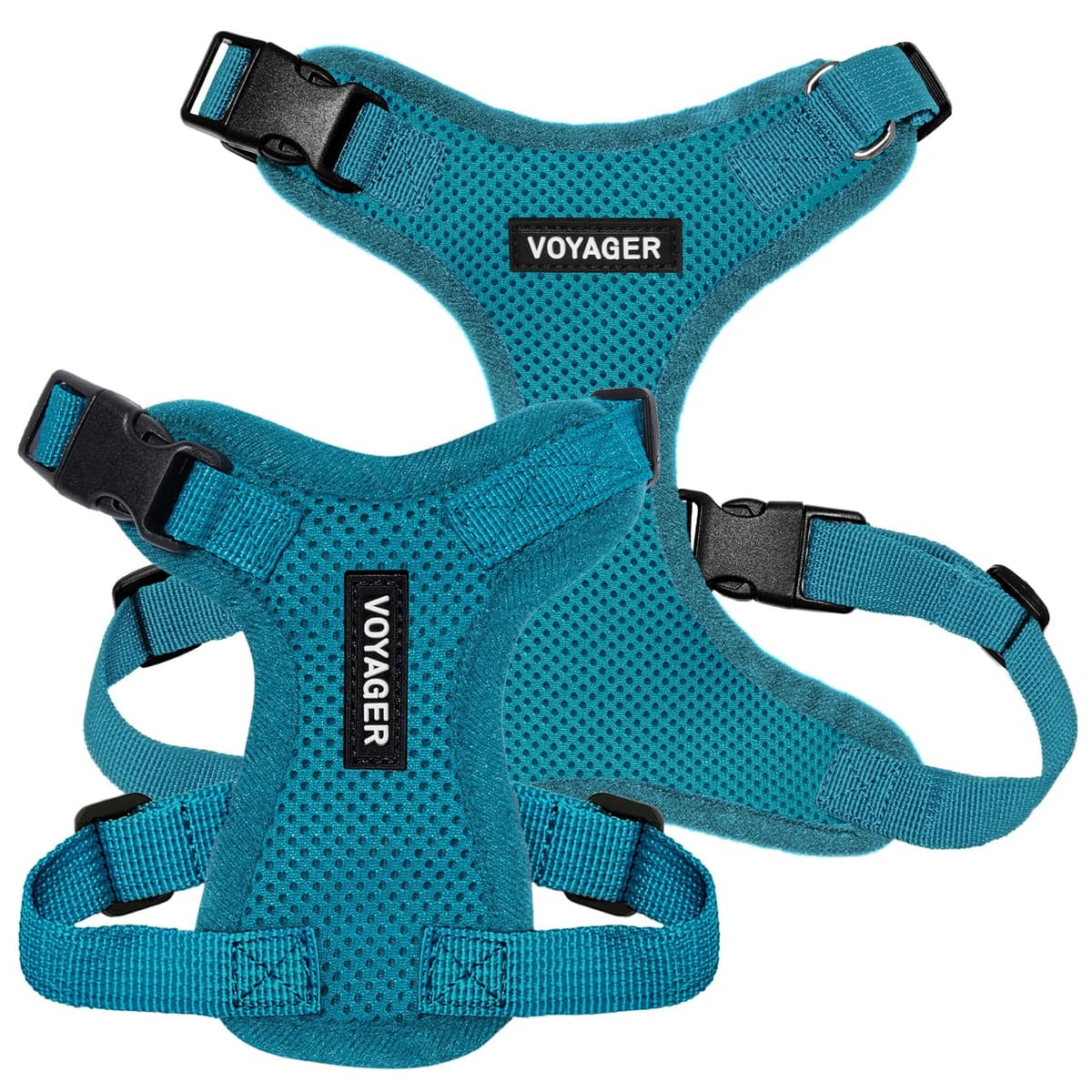 Best Pet Supplies Voyager Step-in Lock Pet Harness – All Weather Mesh, Adjustable Step in Harness for Cats and Dogs Turquoise (Matching Trim), XL (Chest: 22-36") — view 7