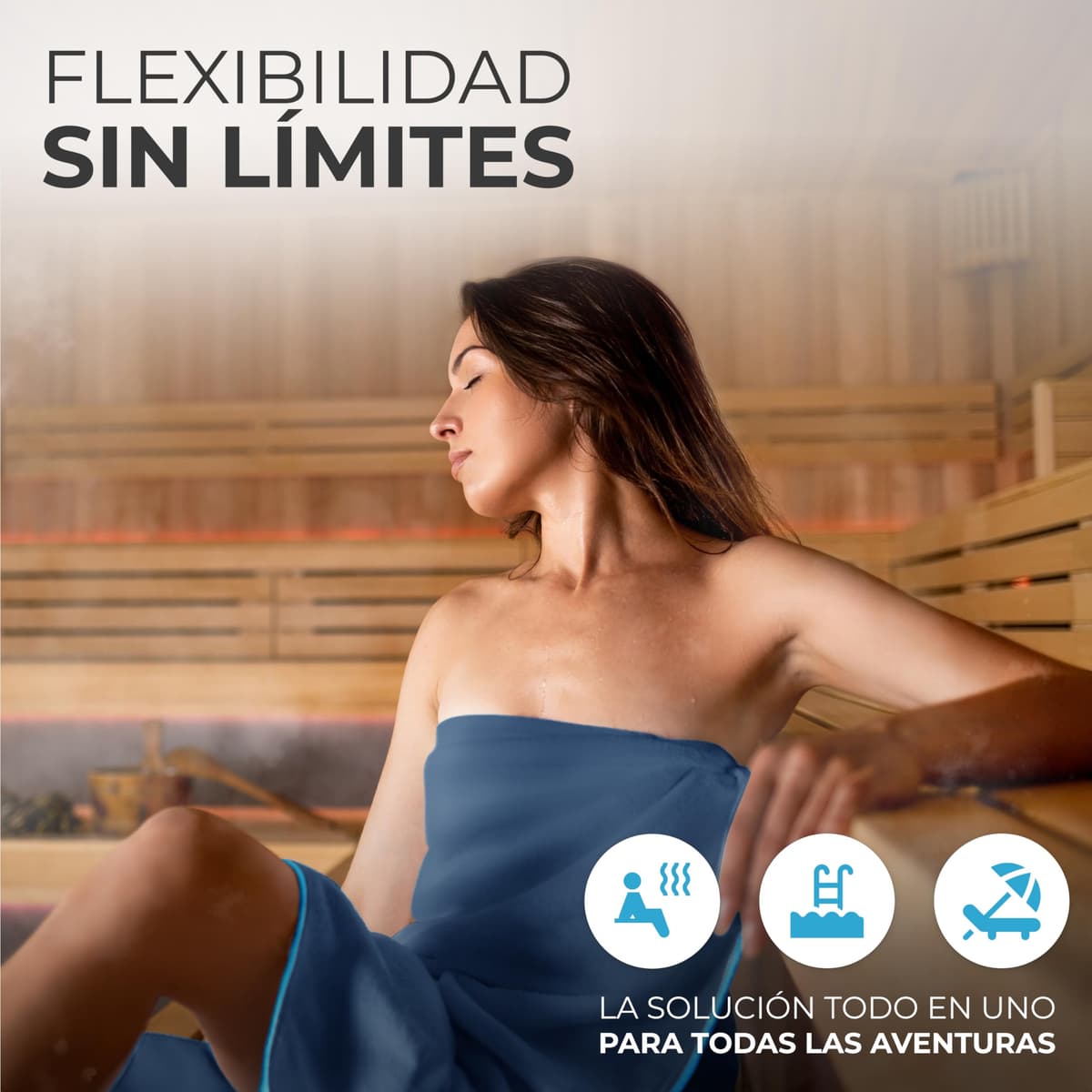 NirvanaShape Toallas de Microfibra | Absorbentes, Ligeras, de Secado rápido | Toallas de baño, Toalla de Viaje, Toallas Deportivas | Ideales para Viajar, IR al Gimnasio, la Playa, Practicar Yoga — view 6