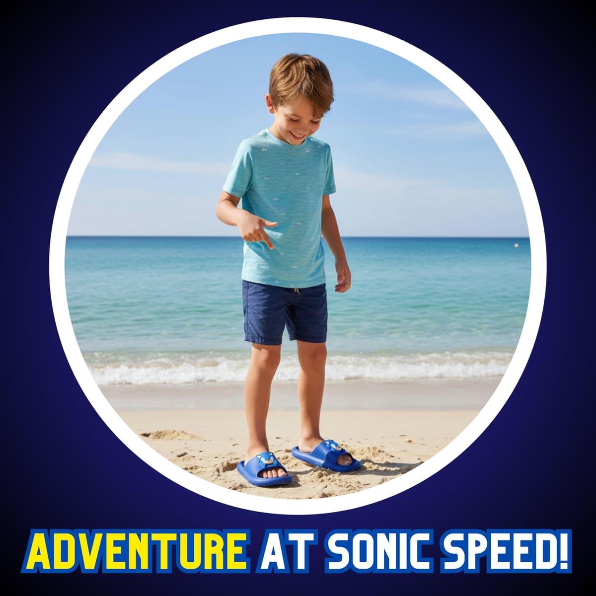 Sonic The Hedgehog Sandalias para Niños, Sandalias de Verano, Regalo Niños, Tallas EU 26 a 33 — view 4