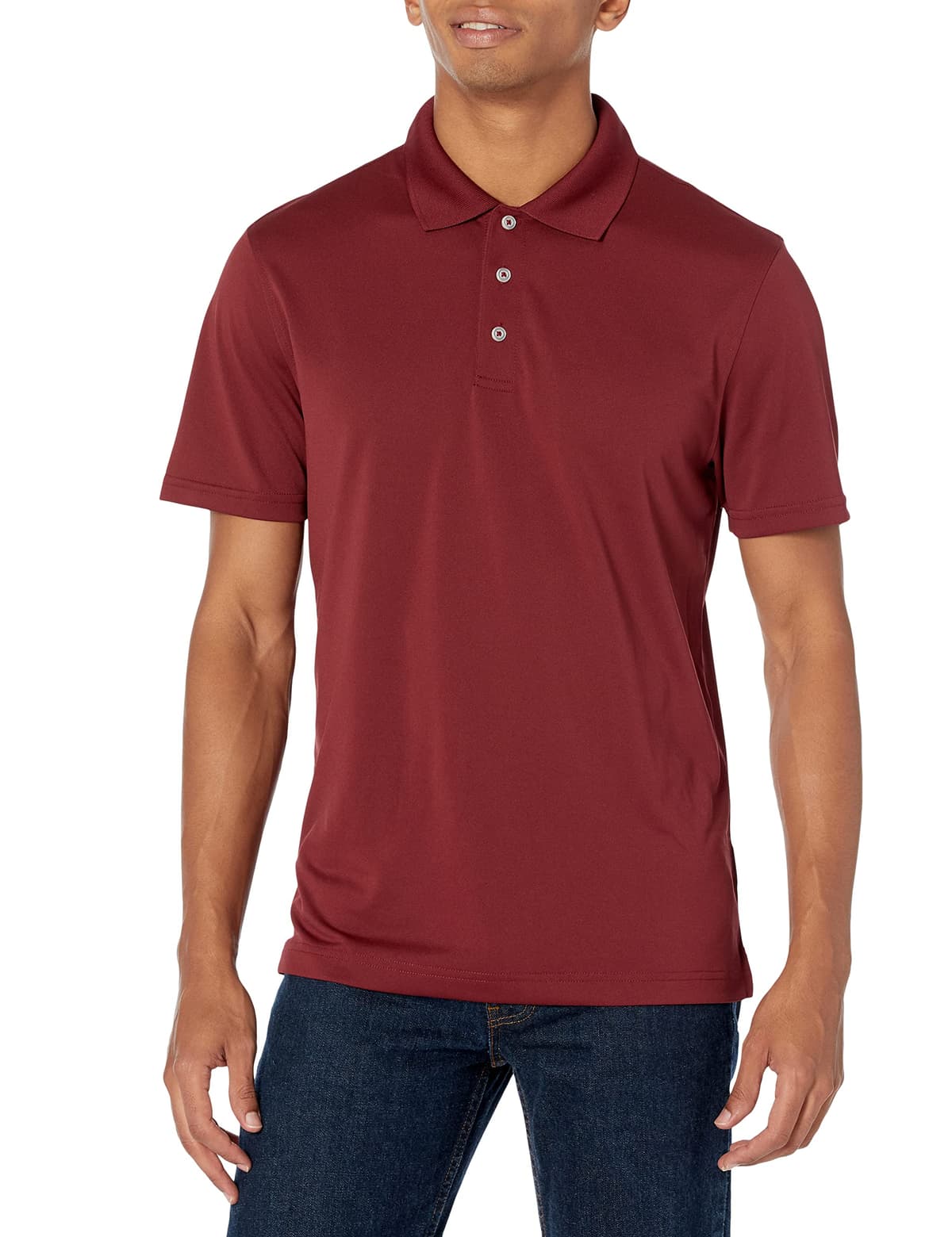 Amazon Essentials Polo de Golf de Secado Rápido de Ajuste Entallado - Colores interrumpidos Hombre