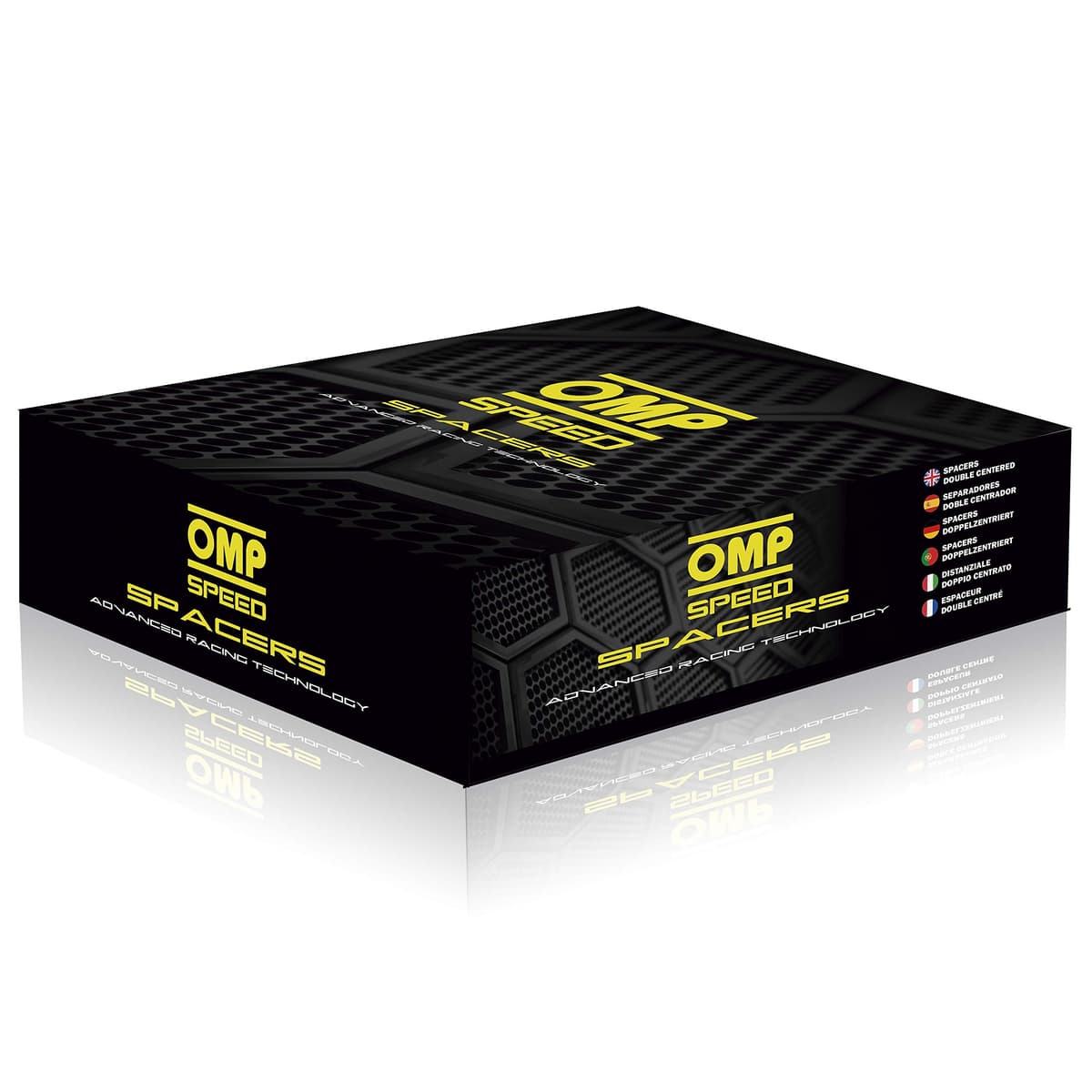 OMP Speed Juego de 2 Separadores Doble Centrado Grosor: 20mm PCD: 5x100 CB: 57.1 OD: 139 Tornillo x20 M14x1.5 Conico + 14x1.5 Esferico Negro Aluminio - OMPS08412001 — view 2