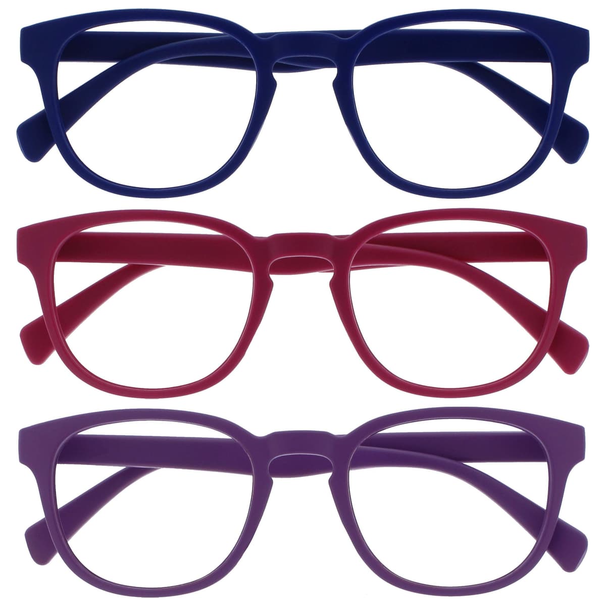 OPULIZE Pop Gafas de Lectura Pack de 5 Redondas Violeta — view 16