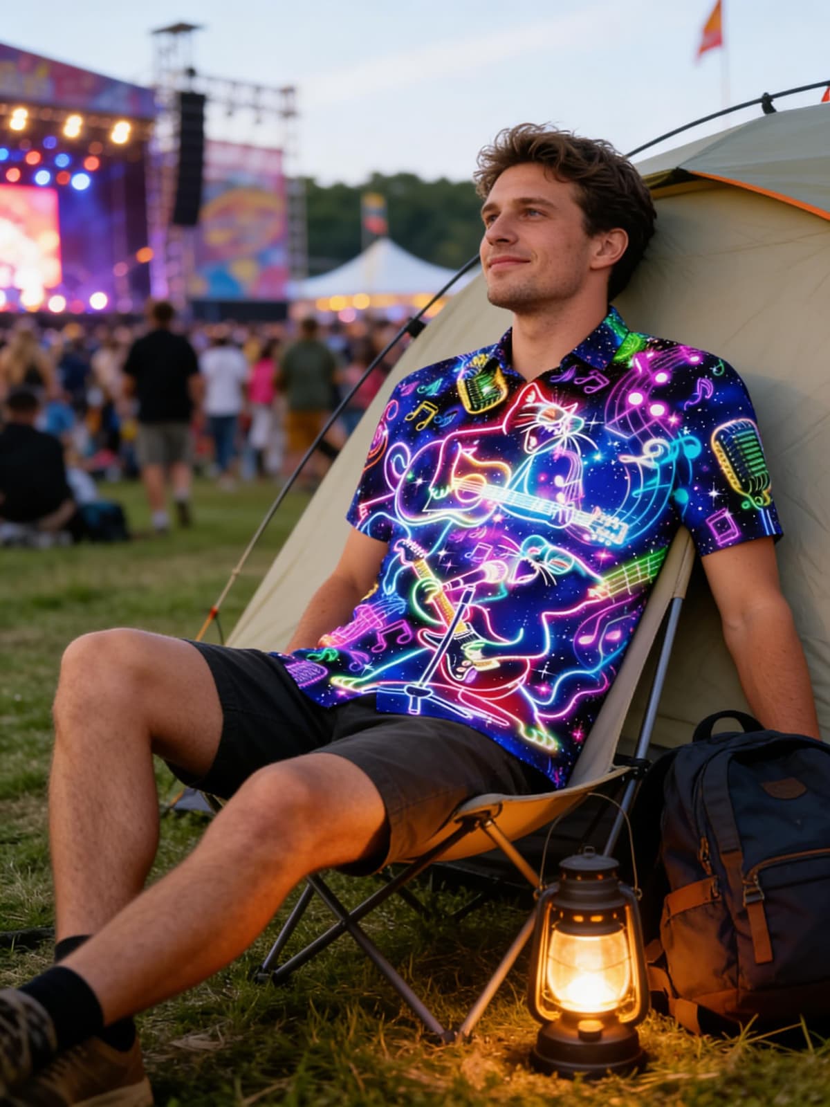 ALISISTER Mens Hawaiian Shirt 3D Print Casual Button Down Ugly Shirts Beach Holiday Aloha Short Sleeve Shirt — view 3
