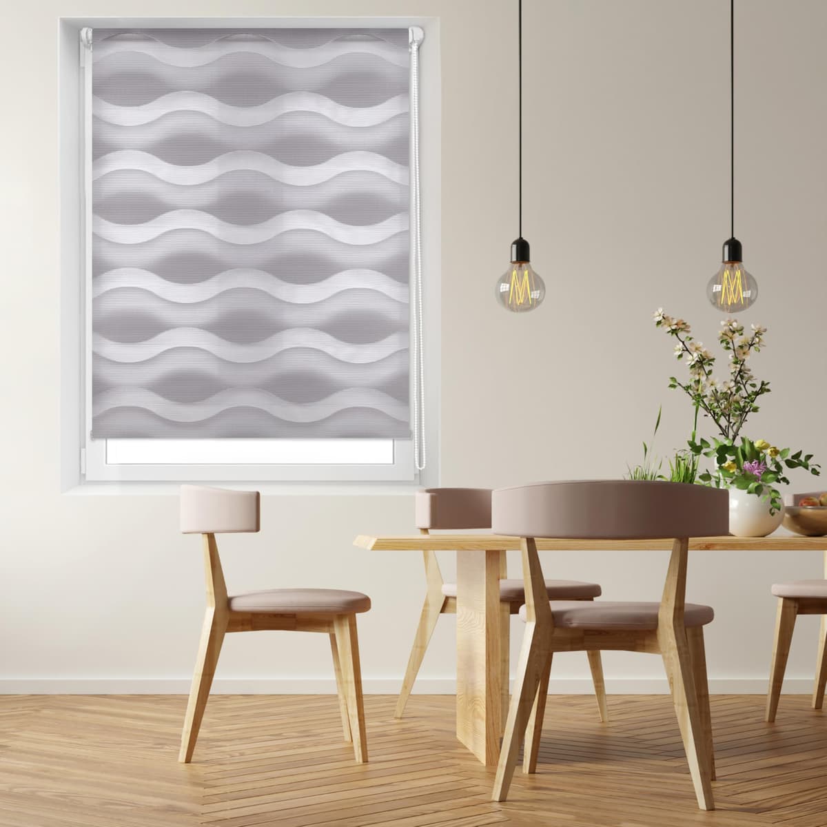 Blindecor Indus SIN HERRAMIENTAS | Estor Enrollable Sin Taladrar de Doble Capa | Color Blanco 45 x 130 cm (ancho x largo) | Tamaño de la Tela 42 x 125 cm — view 18
