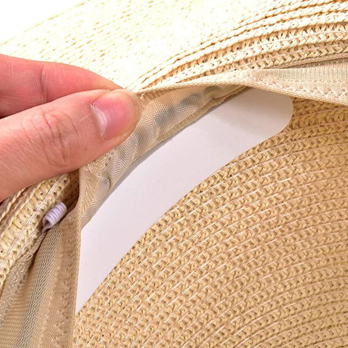 Bandas De Ajuste De Sombrero - 10 Piezas Cintas De Ajuste De Sombrero Almohadillas Adhesivas | Espuma EVA De 11 X 2 X 0,5 Cm | Insertos Reductores De Tamaño Invisibles | para Sombreros De Pescador — view 3