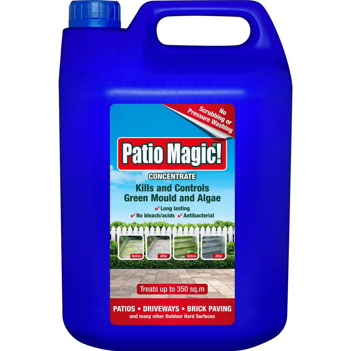 Patio Magic! Battery Power Sprayer: Ideal for Patios, Paths and Driveways (Kills Algae and Lichens), 5 Litres (Package may vary) — view 9