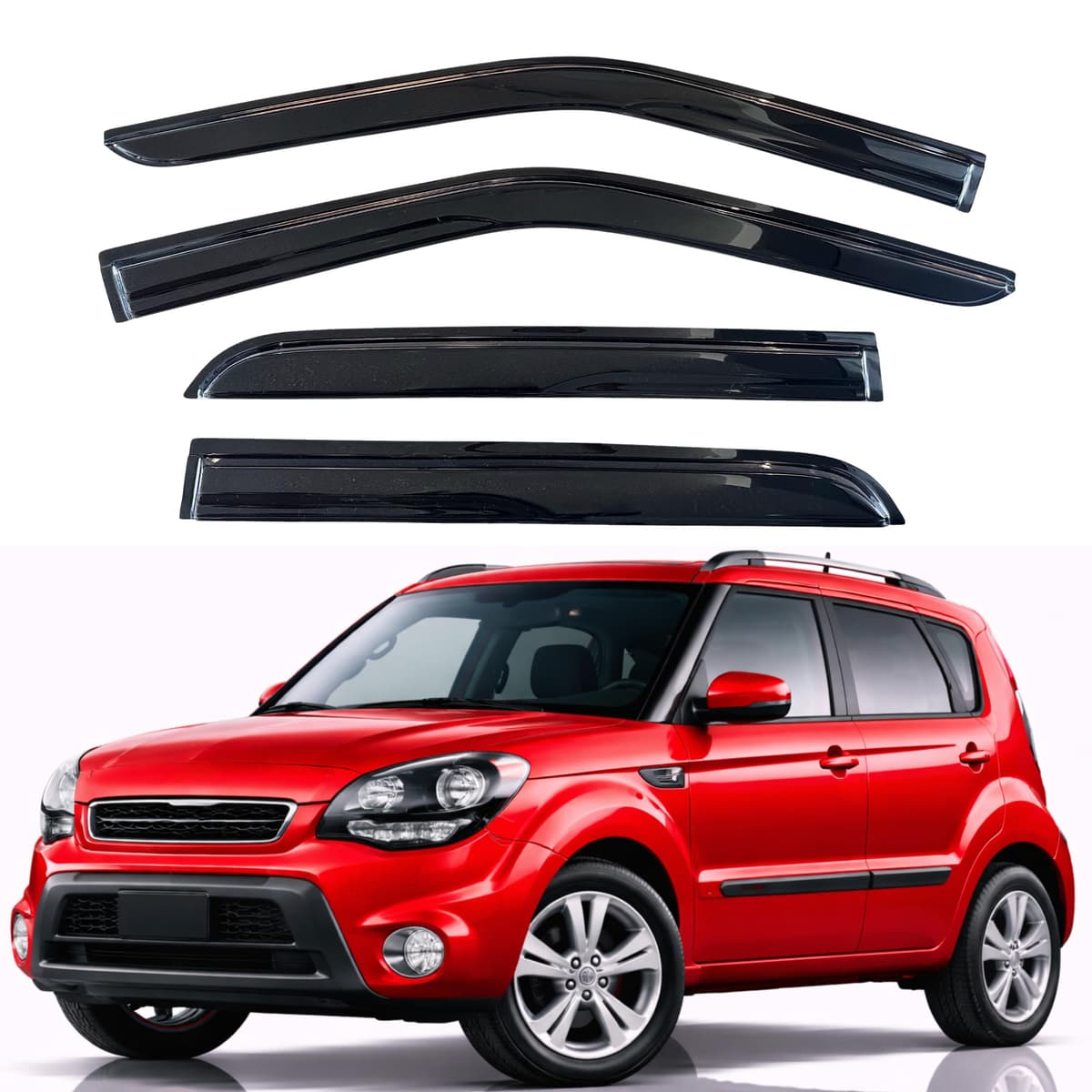 KPY Rain Guards Fit for 2006-2013 Lexus IS250 IS350, Out-Channel Window Visors Vent Wind Deflectors 4PC, Car Accessories for 06-13 Lexus is Series — view 76