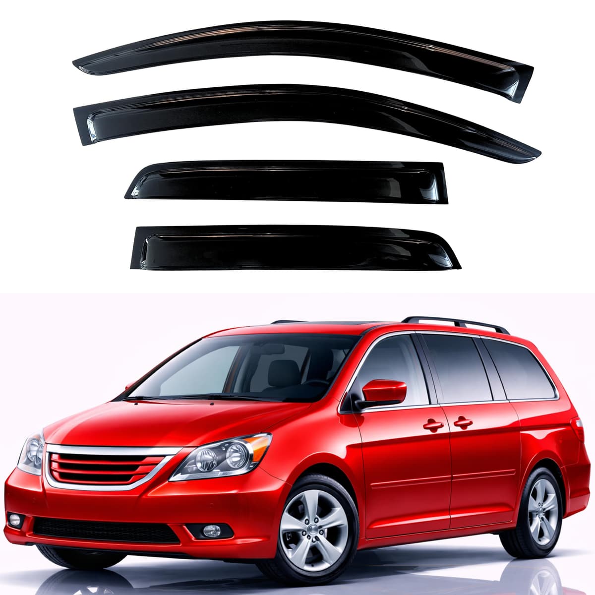 KPY Rain Guards Fit for 2006-2013 Lexus IS250 IS350, Out-Channel Window Visors Vent Wind Deflectors 4PC, Car Accessories for 06-13 Lexus is Series — view 102