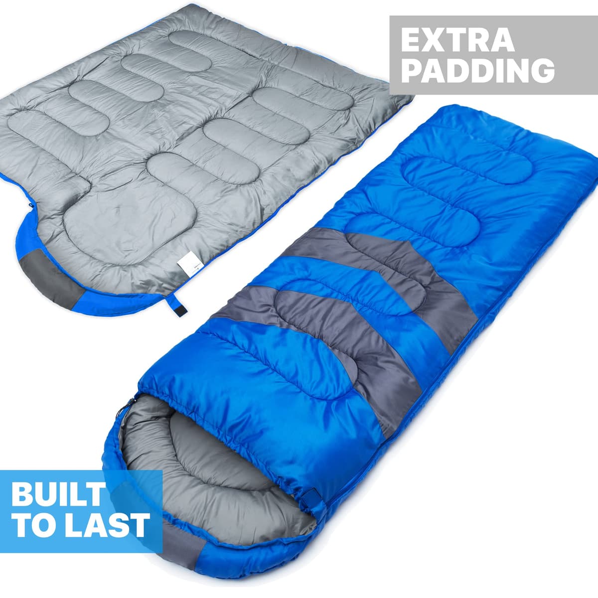 MalloMe – Saco de Dormir para Adulto, niño, Invierno, Verano, Primavera, otoño, plumón para 1 Persona, Impermeable, Bolsas de Dormir y Senderismo – Bolsa de Dormir Ultraligera, compacta para Dormir — view 3