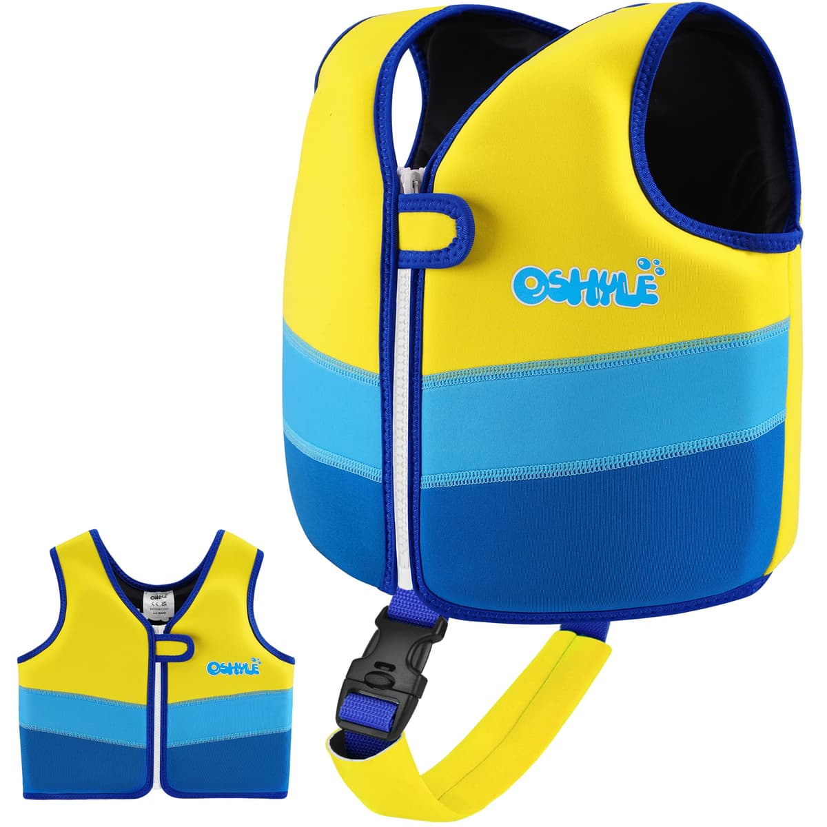 OSHYLE Chaleco de Natación de Neopreno de la Marca Premium para Niños - Flotador para el Aprendizaje de la Natación Ideal para Niños — view 14