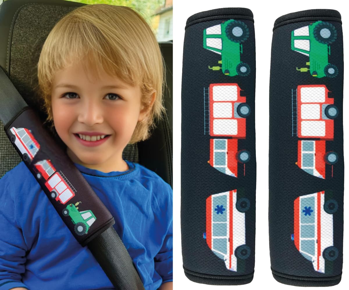 HECKBO 1x Kids Car Seat Belt Pads Seat Belt Protectors - Cars - Seat Belt Pads for Kids and Babies- Ideal for any Seat Belt Car Booster Seat Kids Bicycle — view 22