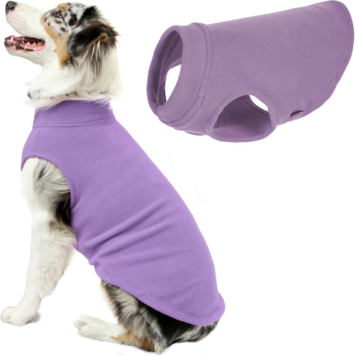 Gooby Stretch Fleece Pull Over Cold Weather Dog Vest, 2X-Large, Black — view 26