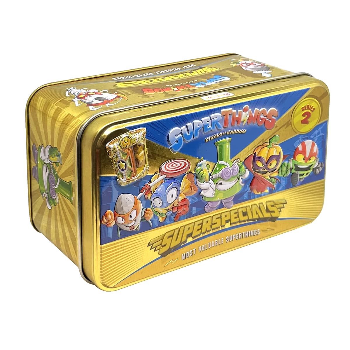 SUPERTHINGS Lata Gold Serie 5, Incluye el ultrararo (Kid Fury), los 2 líderes Dorados, los 6 capitanes Plateados y los 2 Aerowagons Dorados — view 8