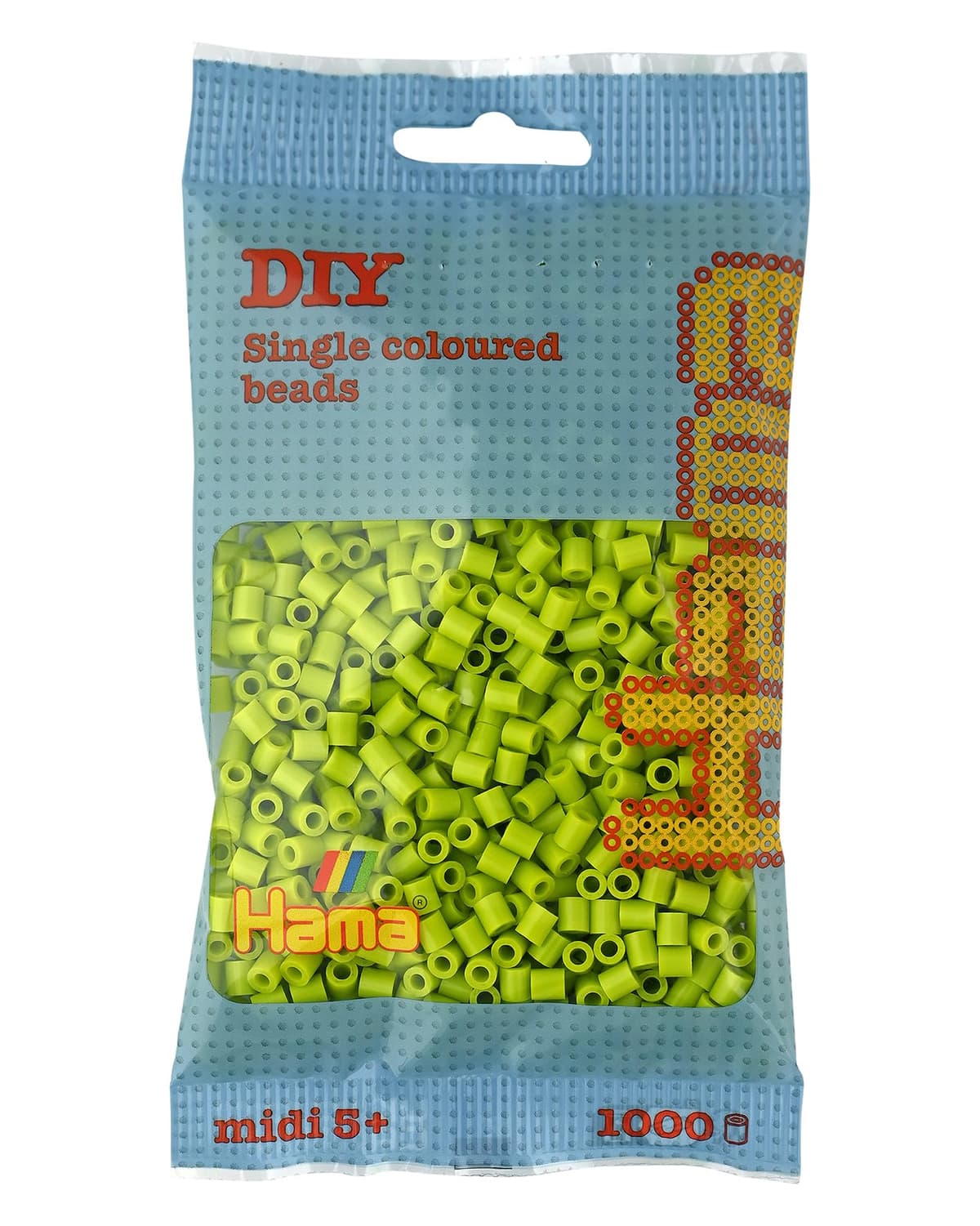 HAMA Bolsa de perlas | Aprox. 1000 cuentas midi fusibles para manualidades y mosaicos | Perlas de fusión para niños creativos 5+ | Juego de arte y decoración | Beige — view 12