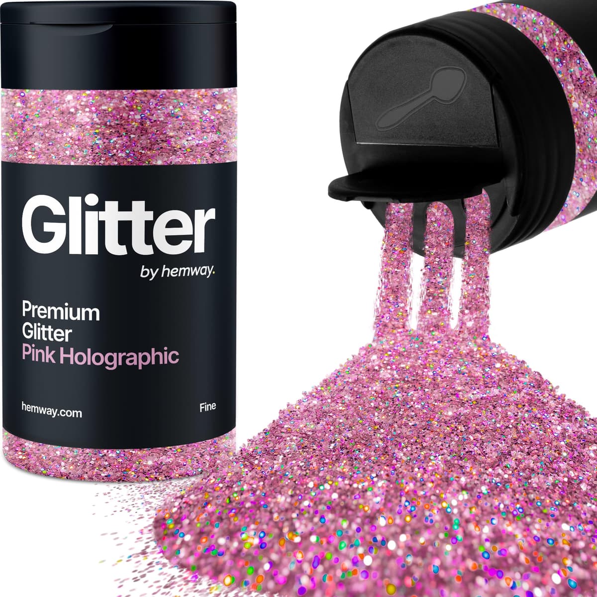 Light Rose Gold Glitter Shaker, 130g Ultrafine Glitter, Crafts 1/128" Metallic Flake Light Rose Gold Sequins, Resin & Epoxy Crafts, Decorating, Halloween, Christmas Nail, Face, Hemway — view 64