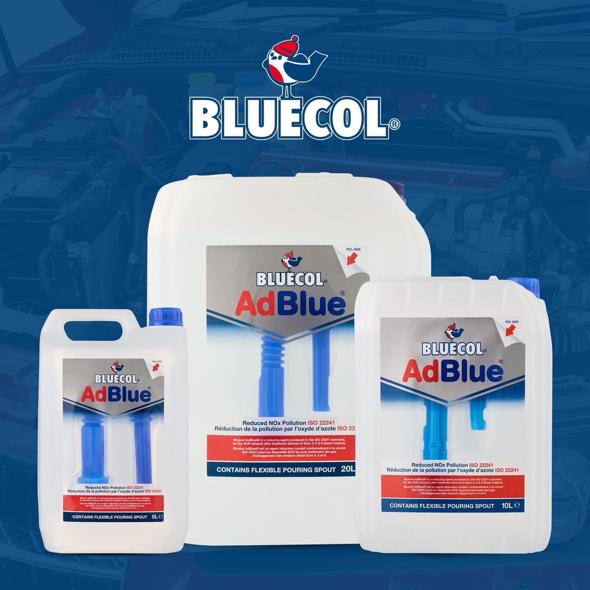 Bluecol AdBlue with Integrated Easy Pour Spout, 10L - High Purity Diesel Exhaust Fluid for SCR Equipped Vehicles, Reduces Emissions & Protects the Environment — view 7