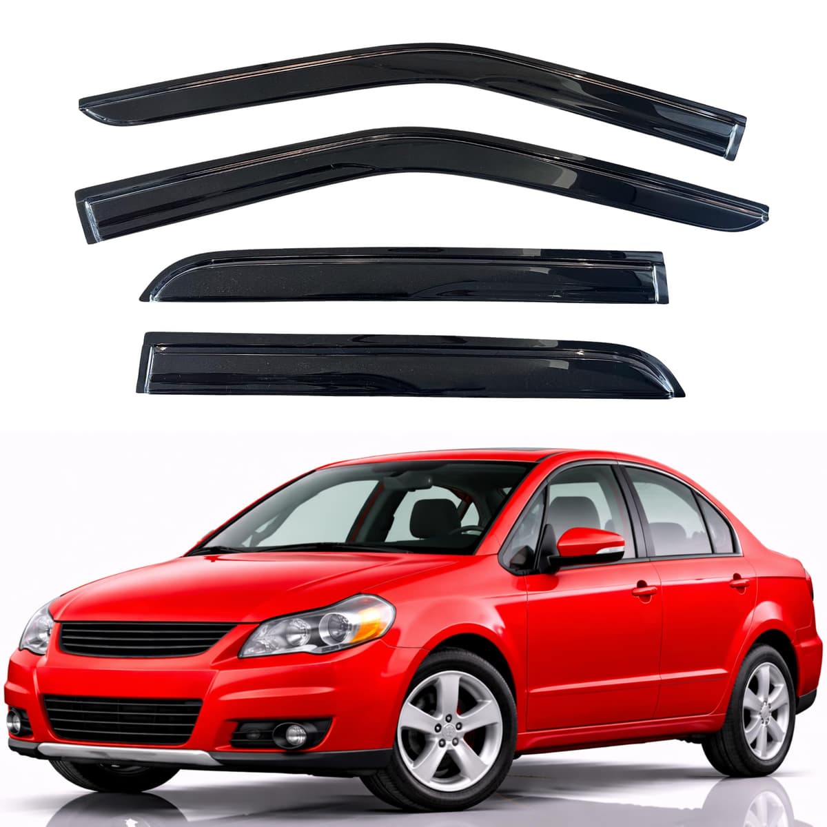 KPY Rain Guards Fit for 2006-2013 Lexus IS250 IS350, Out-Channel Window Visors Vent Wind Deflectors 4PC, Car Accessories for 06-13 Lexus is Series — view 315