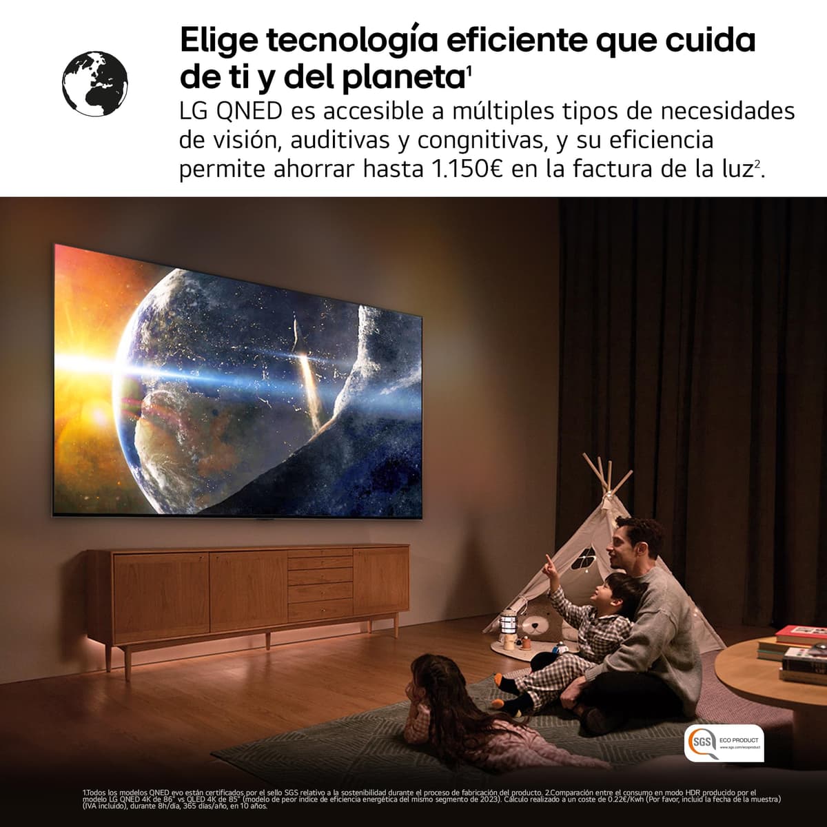 LG 55QNED85A6C - TV 55", 4K QNED EVO, Smart TV, WebOS 25, Procesador Potente e Inteligente, MiniLED AI, Super Upscaling, Dolby Vision y Dilgital Plus, Alexa/Google Assistant, Negro — view 14