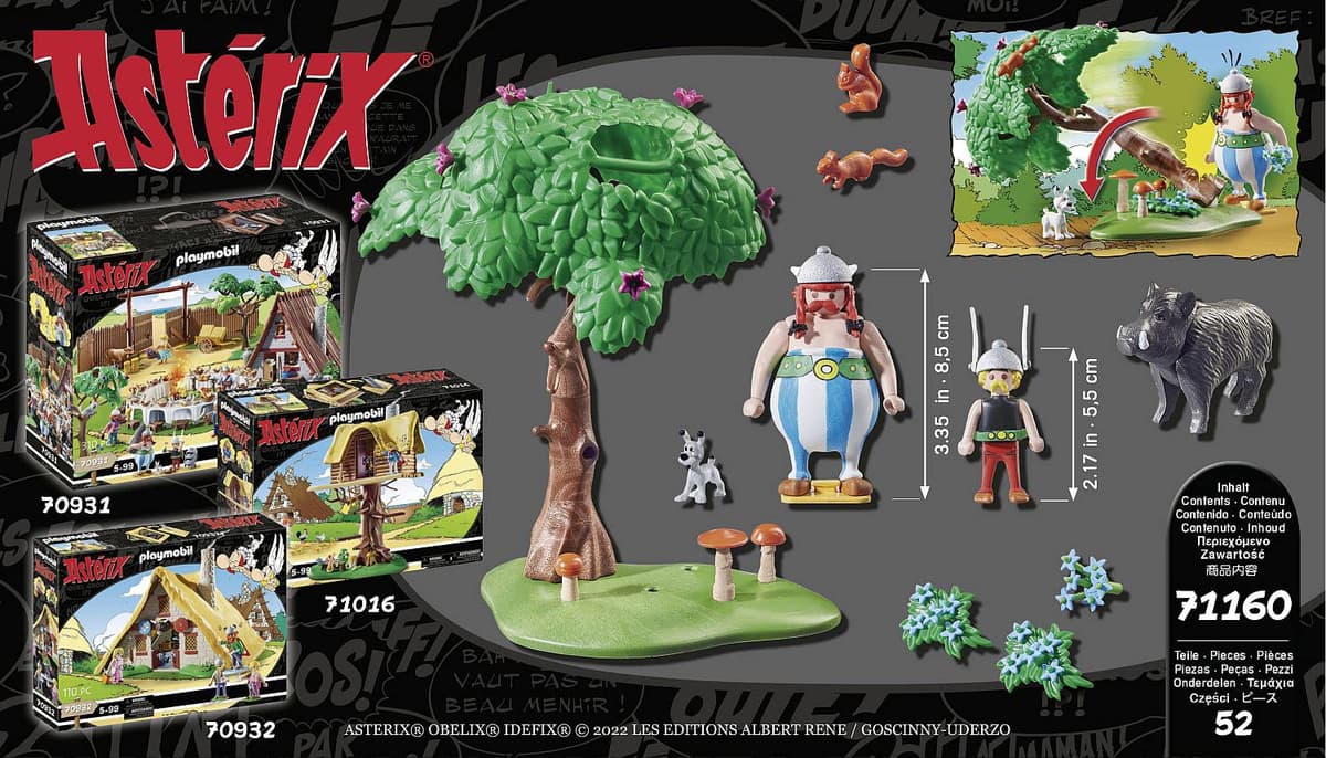 PLAYMOBIL 71160 Astérix La Caza del Jabalí, con Árbol Giratorio, Juguete para Niños a Partir de 5 Años, Multicolor — view 5