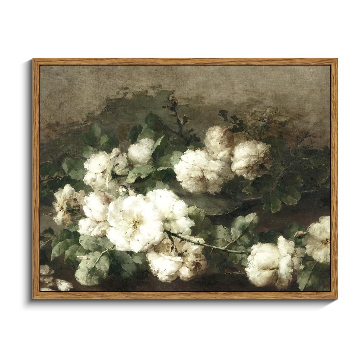 InSimSea Framed Canvas Wall Art, Meadow with Flowers Painting, Landscape for Living Room, Bedroom, Home, Bathroom Decor, 8x10 — view 241