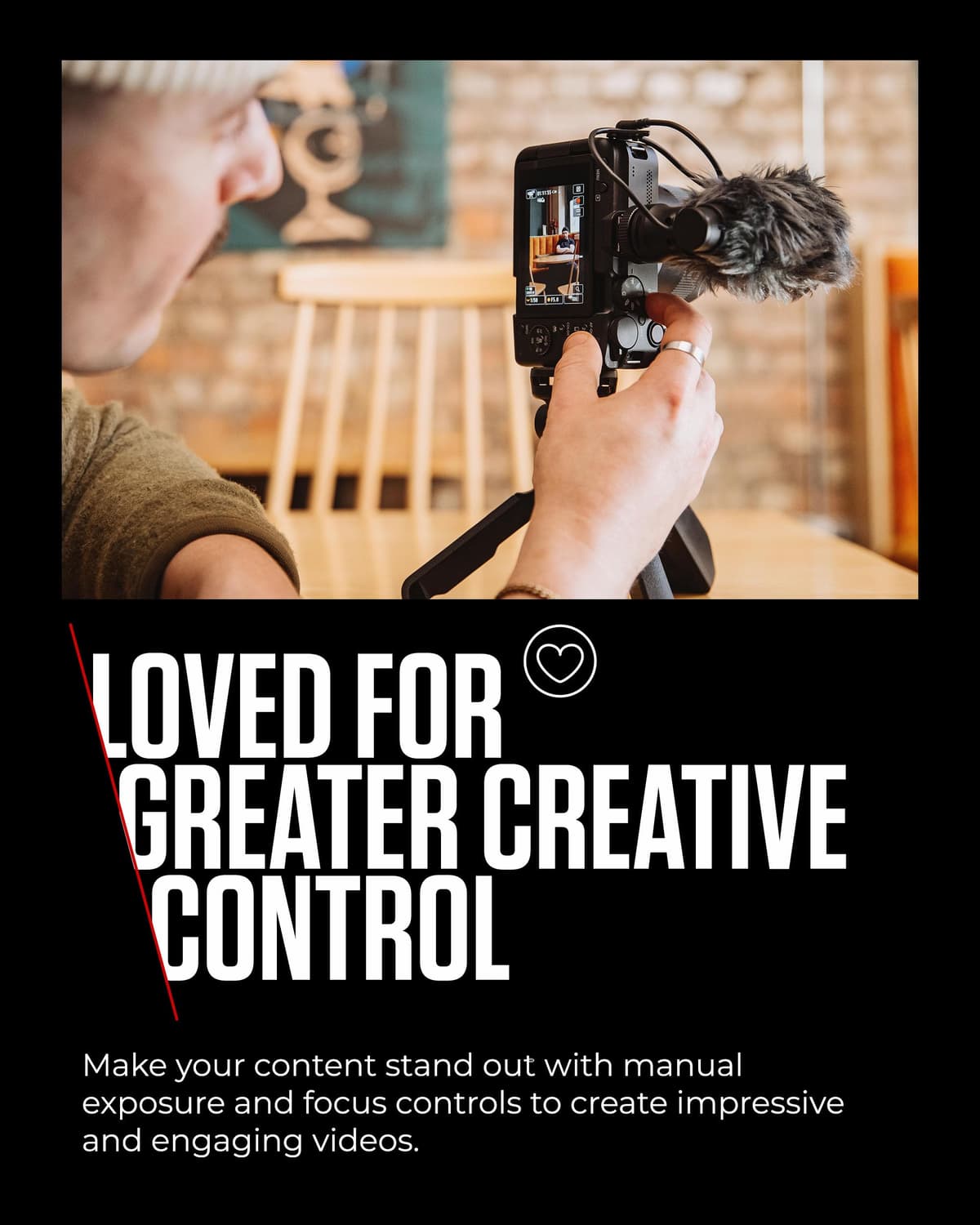 Canon EOS R50 V - Vlogging Camera Body Only Compatible with Canon RF Lens | Content Creator Equipment for Vlogging & Travel | Bluetooth Enabled — view 3