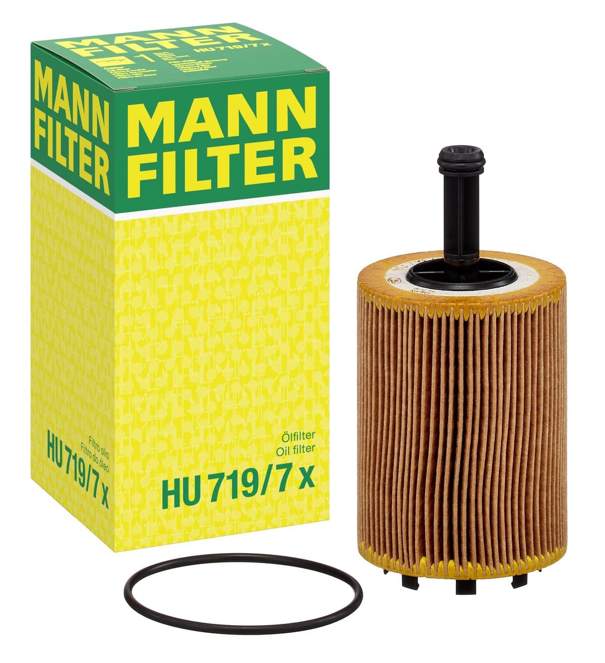 MANN-FILTER HU 719/7 x Filtro de aceite - para Automóviles + Vehículos de transporte