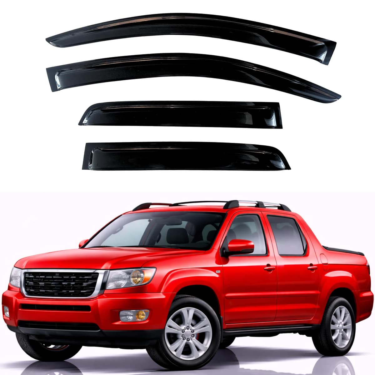 KPY Rain Guards Fit for 2006-2013 Lexus IS250 IS350, Out-Channel Window Visors Vent Wind Deflectors 4PC, Car Accessories for 06-13 Lexus is Series — view 148