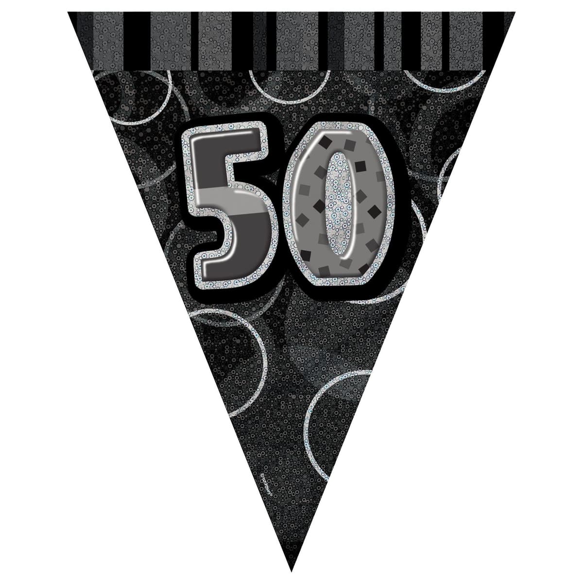 Unique Party 92068 - 9ft Foil Glitz Pink Happy 80th Birthday Banner — view 221