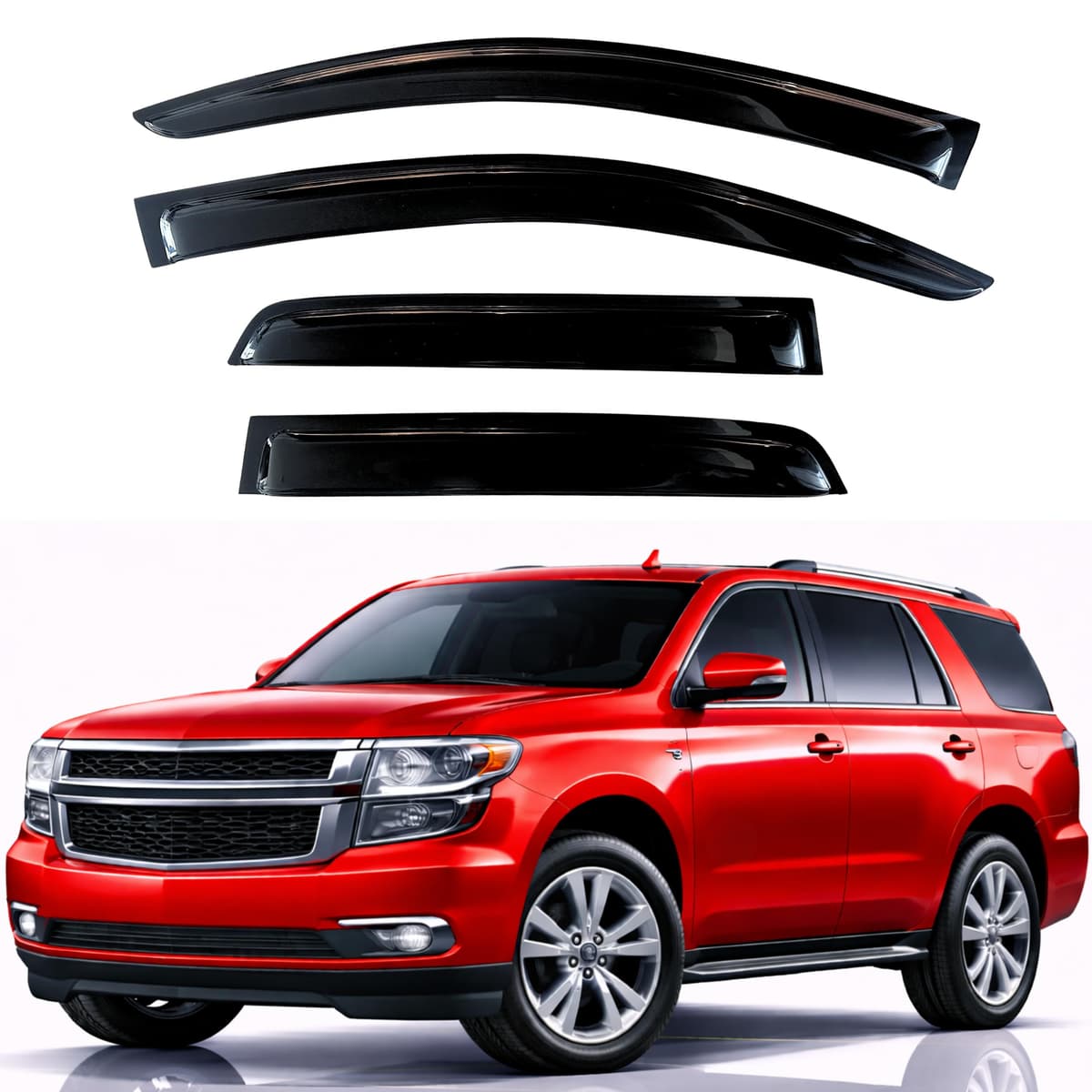 KPY Rain Guards Fit for 2006-2013 Lexus IS250 IS350, Out-Channel Window Visors Vent Wind Deflectors 4PC, Car Accessories for 06-13 Lexus is Series — view 302