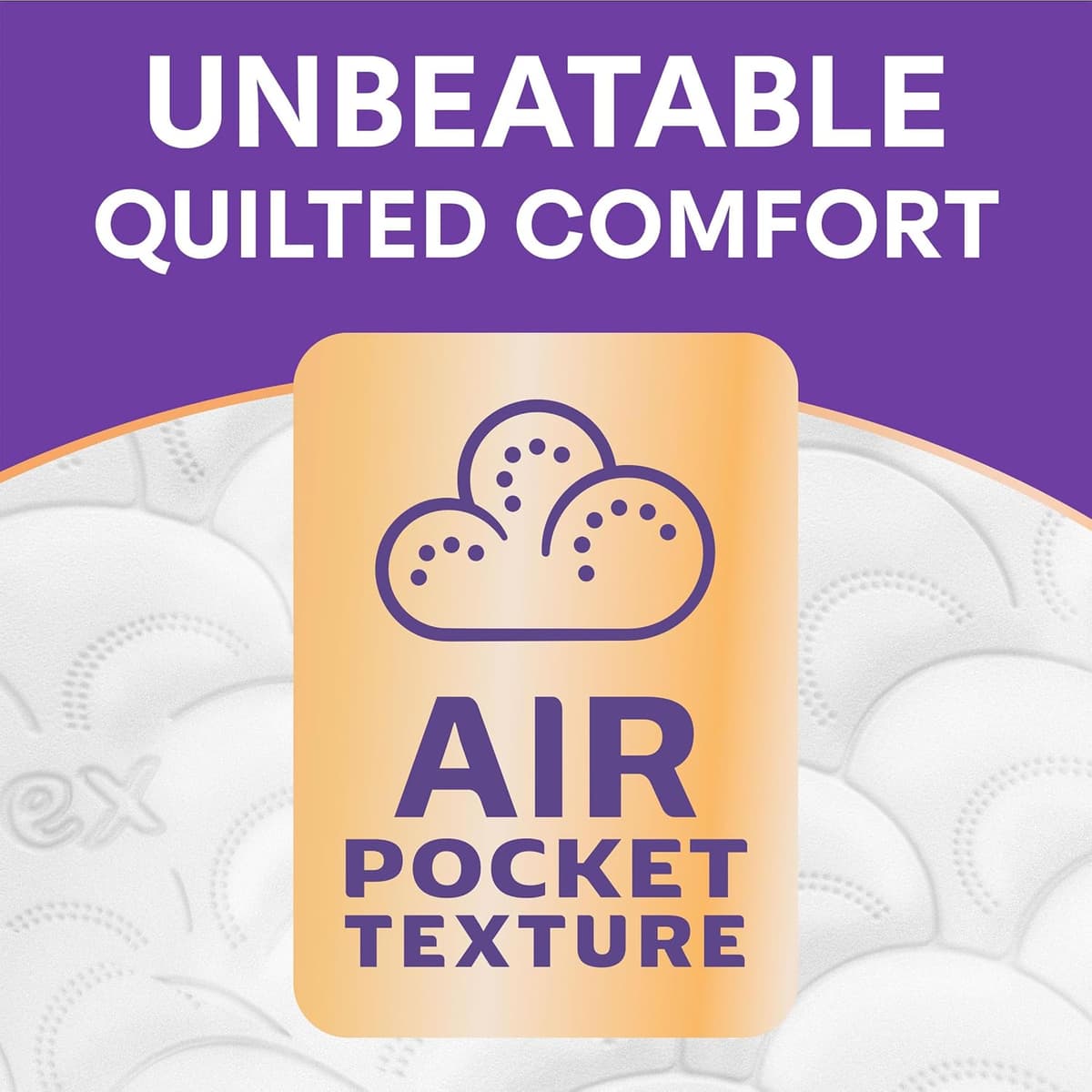 Andrex Ultimate Quilts Toilet Tissue 24 Standard Toilet Rolls, Air Pocket Technology for Soft, Thick Sheets (Previously Andrex Supreme Quilts Toilet Paper) - 24 Quilted Toilet Rolls x 1 Bulk Pack — view 2