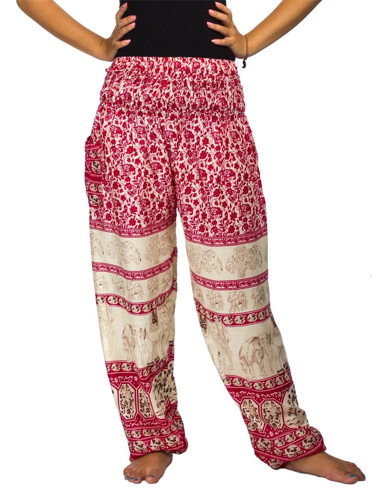 Lofbaz Harem Pants for Women Yoga Boho Hippie Clothing Womens Palazzo Bohemian Pajama Trousers Beach Indian Gypsy Genie Clothes — view 17