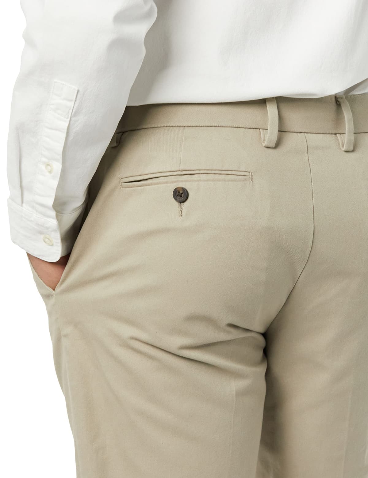 Amazon Essentials Men's Straight Fit Wrinkle-Resistant Flat-Front Casual Chino Trousers — view 3