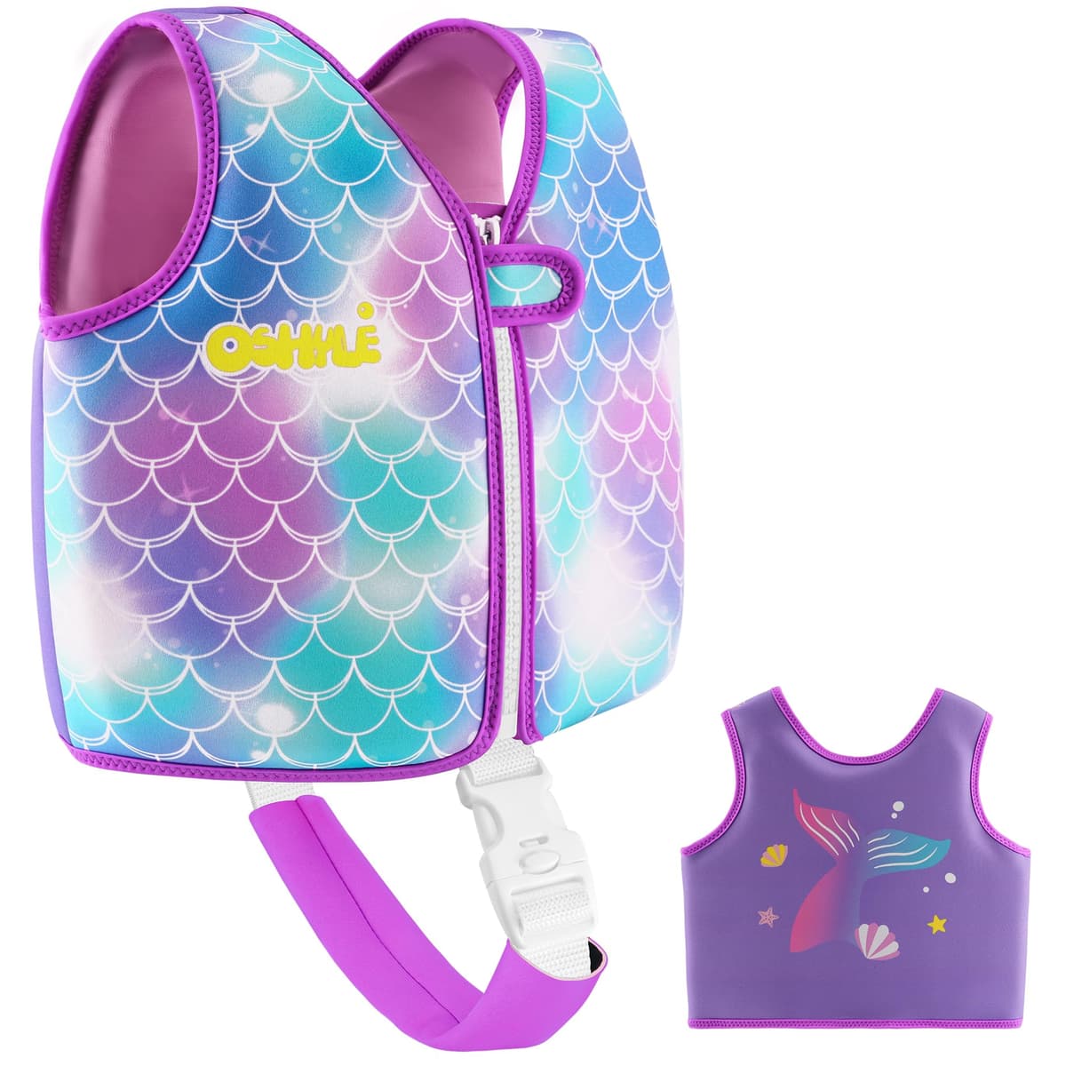 OSHYLE Chaleco de Natación de Neopreno de la Marca Premium para Niños - Flotador para el Aprendizaje de la Natación Ideal para Niños — view 7