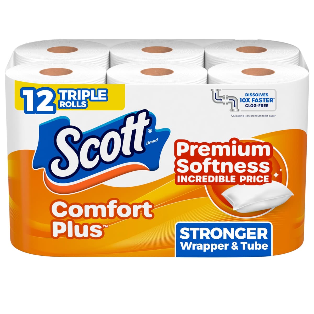 Scott Comfortplus Toilet Paper, Double Roll, Bath Tissue, 18 Count — view 40