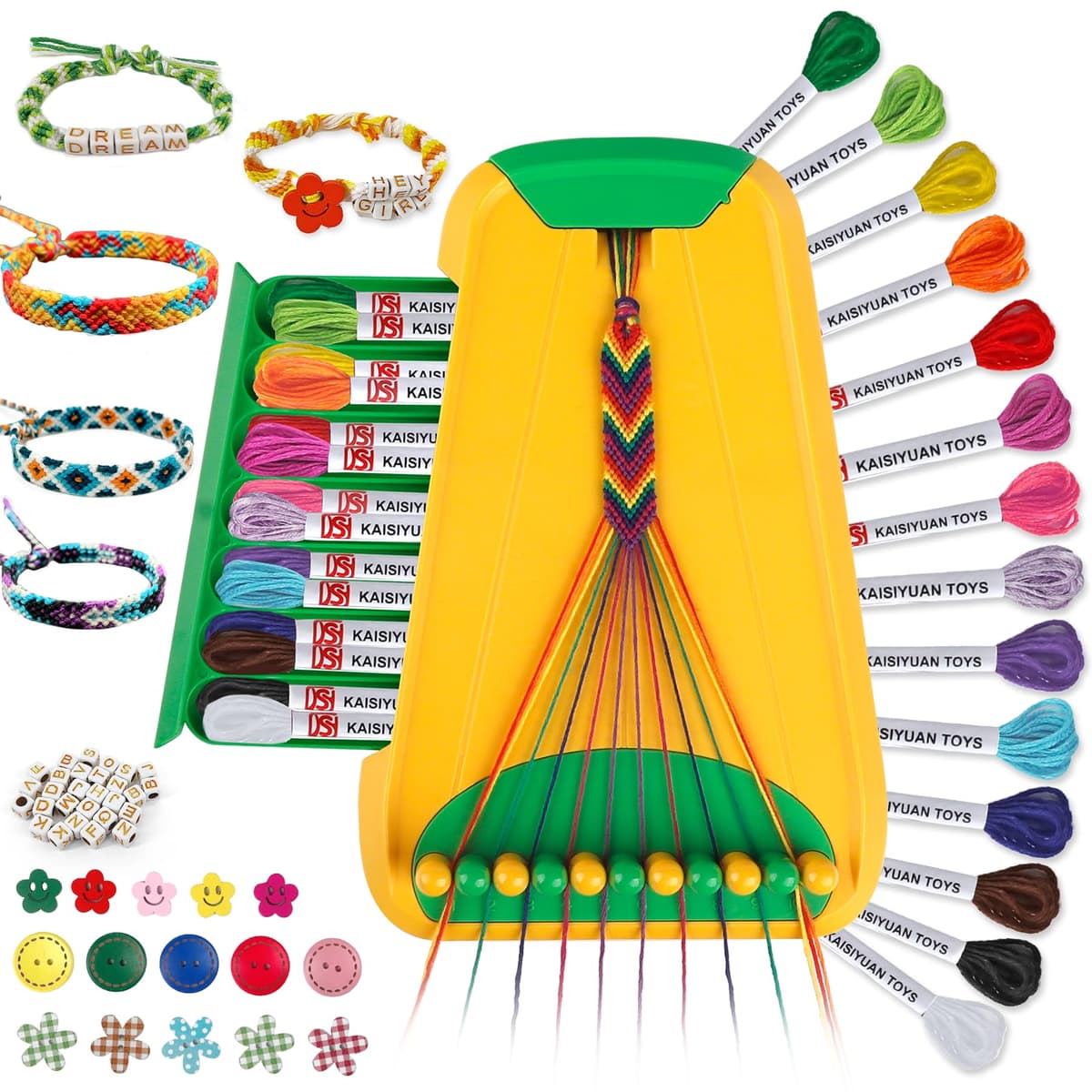 TingingYuli Arts & Crafts for Kids Ages 8-12, Friendship Bracelet Making Kit for Girls, Jewelry Making Kit, Gifts for Kids Age 6-12 (Blue) — view 11