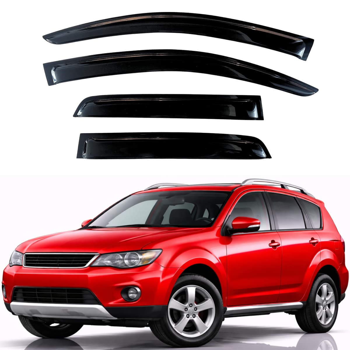 KPY Rain Guards Fit for 2006-2013 Lexus IS250 IS350, Out-Channel Window Visors Vent Wind Deflectors 4PC, Car Accessories for 06-13 Lexus is Series — view 273
